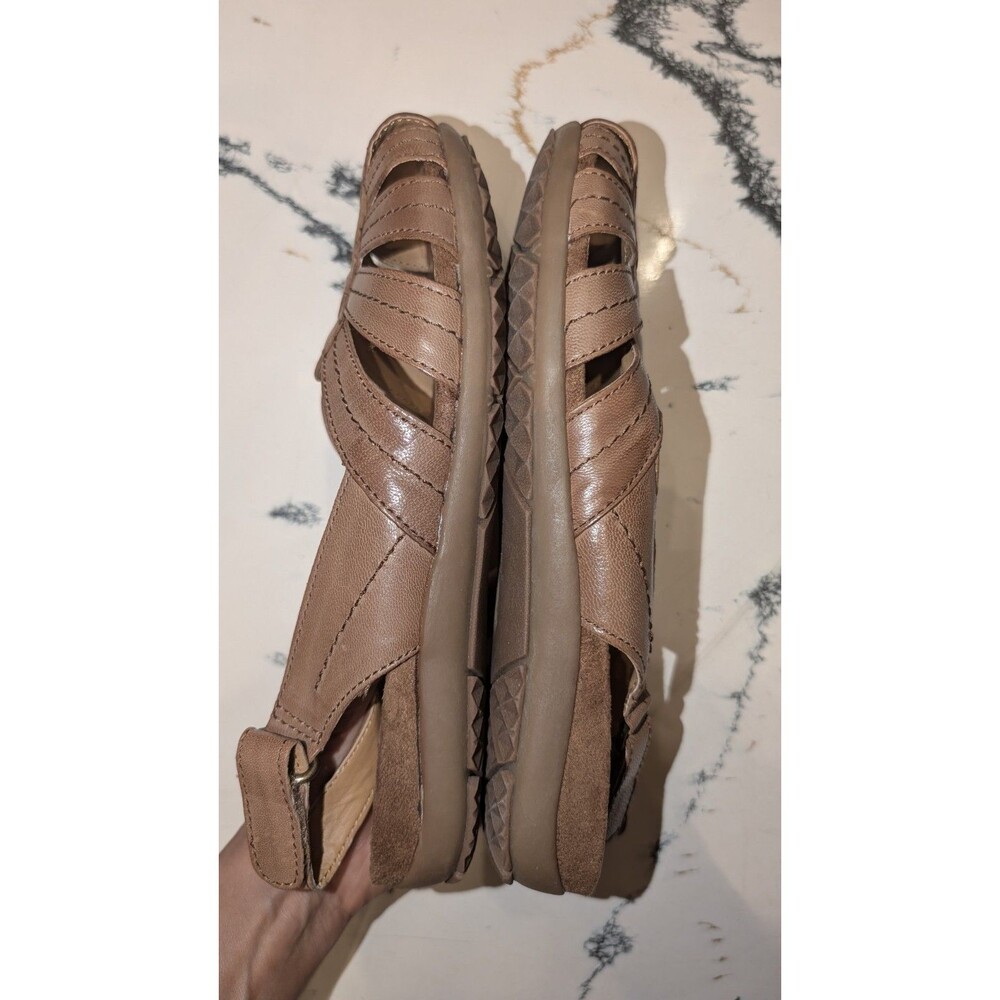 Vintage Bare Traps Ready Leather Comfort Sandals Natural Light Brown 8,5 Women's - Picture 5 of 5
